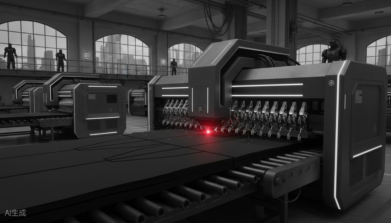 Automated fabric cutting at DALI China factory
